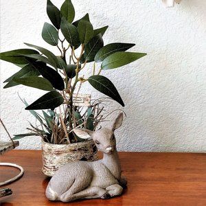 Handpainted Deer Figurine Cabin Decor Mountain Home Decor Woodland Nursery Decor